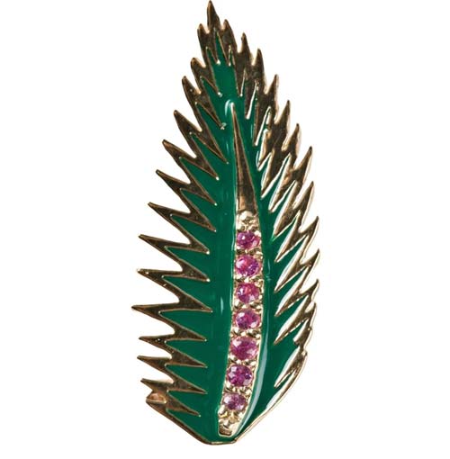 Palm leaf earring – Alison Lou